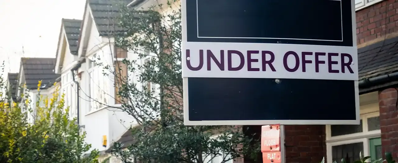What does a property “under offer” mean?